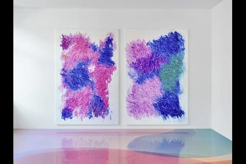 flood like and colorful floor in an exhibition6 900x674